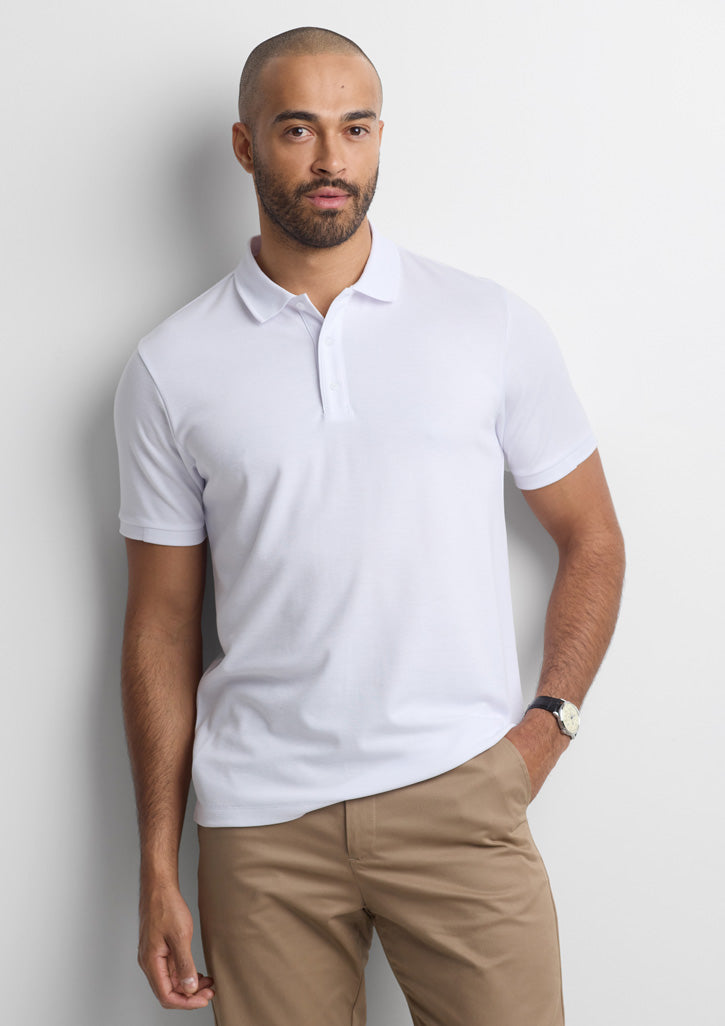P313MS Fashion Biz Mens Focus Short Sleeve Polo