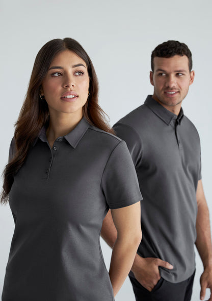 P515mS Fashion Biz  Mens Lotus Short Sleeve Polo