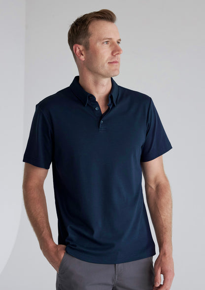 P515mS Fashion Biz  Mens Lotus Short Sleeve Polo