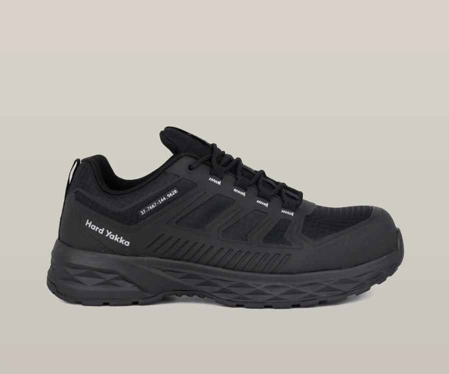 Y60364 Hard Yakka X RANGE LOW COMPOSITE TOE SAFETY SHOE - BLACK