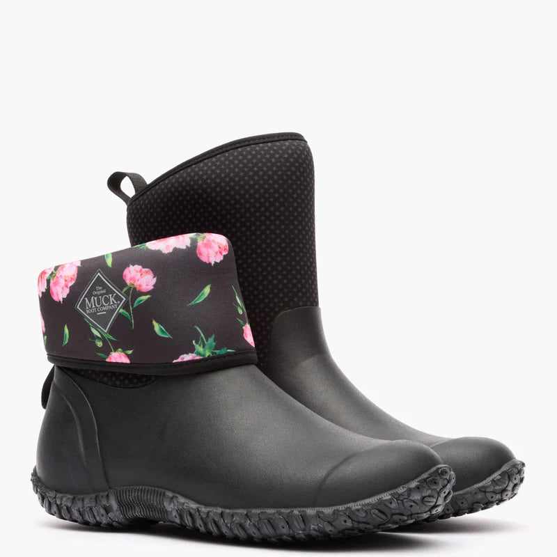 Muck Boots Muckster II Mid Womens Wellington - Black/Grey Plaid