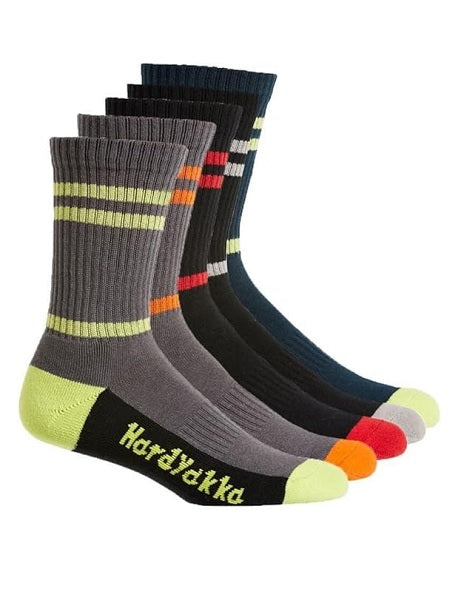 Y20035 Hard Yakka Cotton Crew Work Sock 5 Pack