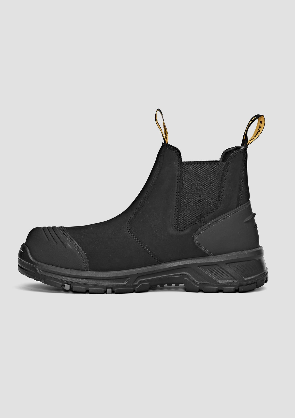 ZFG501 SYZMIK UltraFort ESG Elastic Side Gusset Boot Toe Guard in Black or Wheat Nubuck
