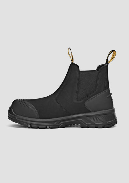 ZFG501 SYZMIK UltraFort ESG Elastic Side Gusset Boot Toe Guard in Black or Wheat Nubuck