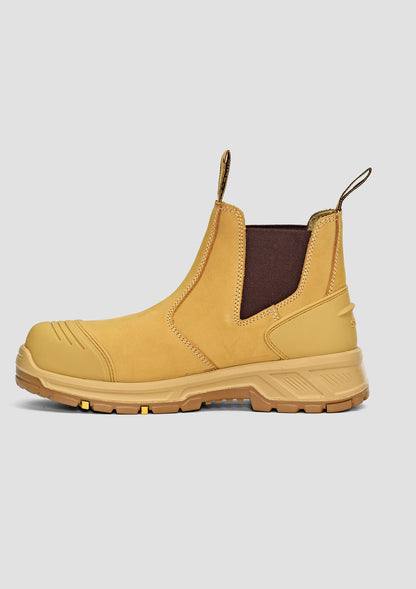 ZFG501 SYZMIK UltraFort ESG Elastic Side Gusset Boot Toe Guard in Black or Wheat Nubuck