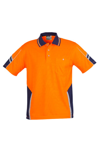 ZH237 Syzmik Mens Hi Vis Squad Short Sleeve Polo