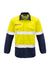 ZW132 Syzmik Mens Red Flame Hi Vis Shirt - Hoop Taped