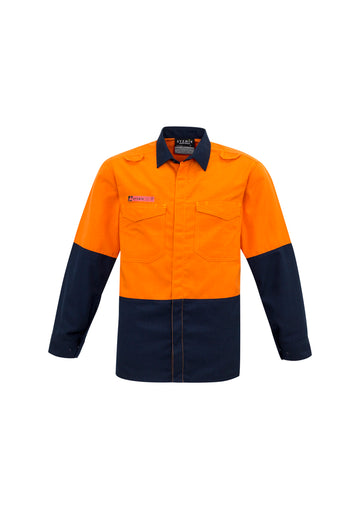 ZW138 Syzmik Mens Hi Vis Spliced Shirt