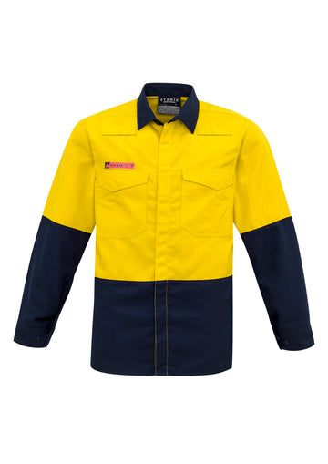 ZW138 Syzmik Mens Hi Vis Spliced Shirt