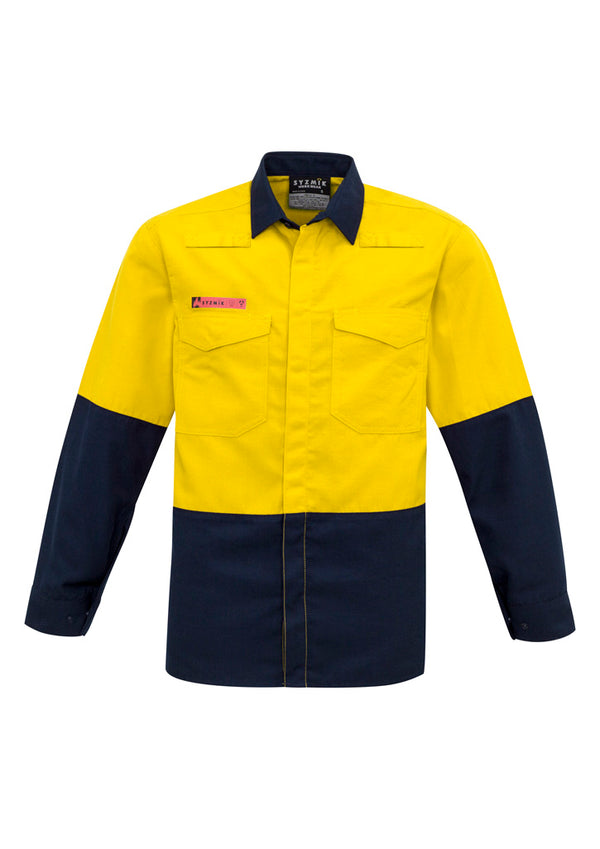 ZW138 Syzmik Mens Hi Vis Spliced Shirt