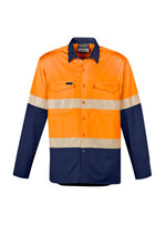 ZW229 Syzmik Mens Rugged Cooling Hi Vis Segmented Tape Long Sleeve Shirt