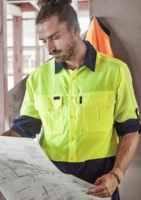 ZW468 Syzmik Mens Hi Vis Outdoor Long Sleeve Shirt