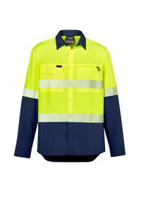 ZW470 Syzmik Mens Hi Vis Outdoor Segmented Tape Long Sleeve Shirt