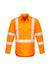 ZW690 Syzmik Mens Hi Vis X Back Taped Long Sleeve Shirt