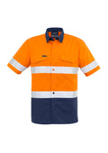 ZW835 Syzmik Mens Rugged Cooling Hi Vis Taped Short Sleeve Shirt