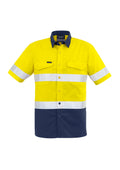 ZW835 Syzmik Mens Rugged Cooling Hi Vis Taped Short Sleeve Shirt