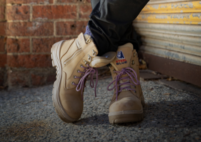 512761 Steel Blue Southern Cross Zip Ladies No Scuff