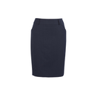 Biz Corporates Womens Multi-Pleat Skirt Navy