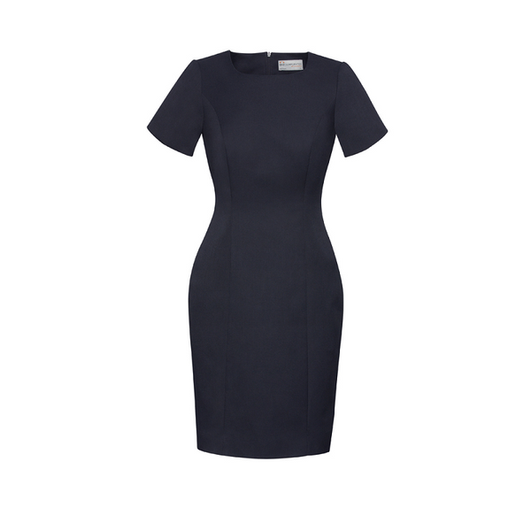 Biz Corporates Womens Short Sleeve Dress Navy