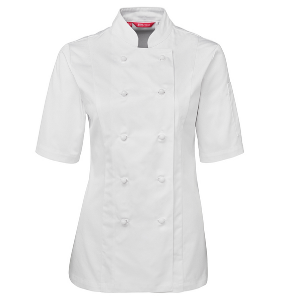 JB'S Wear Ladies S/S Chef Jacket White