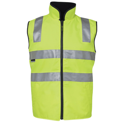 JB'S Wear Hi Vis Day Night Reversible Vest Lime/Black