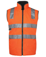 JB'S Wear Hi Vis Day Night Reversible Vest Orange/Black