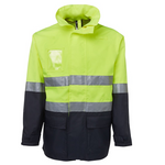 JB'S Wear Hi Vis Long Line Jacket Lime/Navy