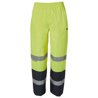 JB'S Wear Hi Vis Day/Night Premium Rain Pant Lime/Navy