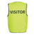 JB'S Wear Hi Vis Visitor Safety Vest Lime/Navy