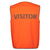 JB'S Wear Hi Vis Visitor Safety Vest Orange/Navy