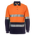 JB'S Wear Men's Day/Night Hi Vis Long Sleeve Polo Shirt Orange/Navy