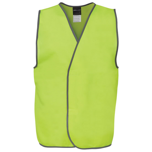 JB'S Wear Hi Vis Safety Vest Lime