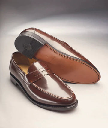 BV41 Samuel Windsor Penny Loafer Chesnut Shoe