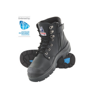 Steel Blue Argyle Zip Bump with Steel Toe Cap Boot Totally Workwear New Zealand