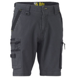 Bisley Mens Flex & Move Utility Zip Cargo Short Charcoal