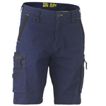 Bisley Mens Flex & Move Utility Zip Cargo Short Navy