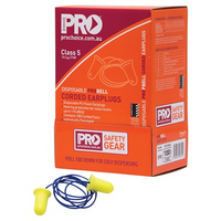 Pro Choice Safety Gear Probell Disposable Corded Earplugs 100 pairs