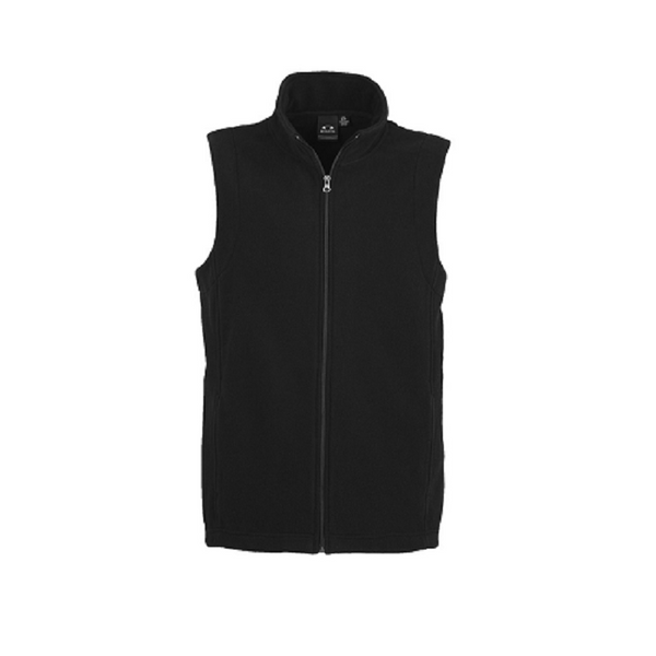 Biz Collection Mens Plain Vest Black