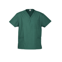 BizCare Unisex Classic Scrub Top Huntergreen