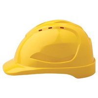 Pro Choice Safety Gear V9 Hard Hat Vented Pushlock Harness Yellow