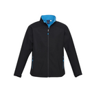 Biz Collection Mens Geneva Jacket Black/Cyan