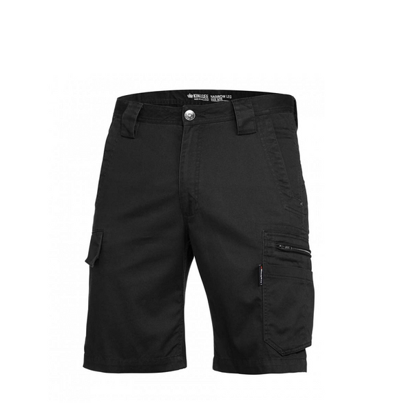 KingGee Narrow Tradie Summer Short Black