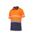 KingGee Mens Hyperfreeze Taped Short Sleeve Polo Orange/Navy 