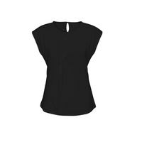 Biz Collection Ladies Mia Pleat Knit Top Black