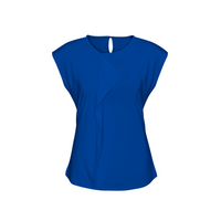 Biz Collection Ladies Mia Pleat Knit Top Electric Blue