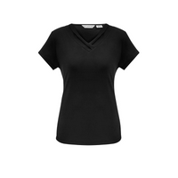 Biz Collection Ladies Lana Short Sleeve Top Black