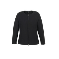 Biz Collection Ladies 2 way Zip Cardigan Black