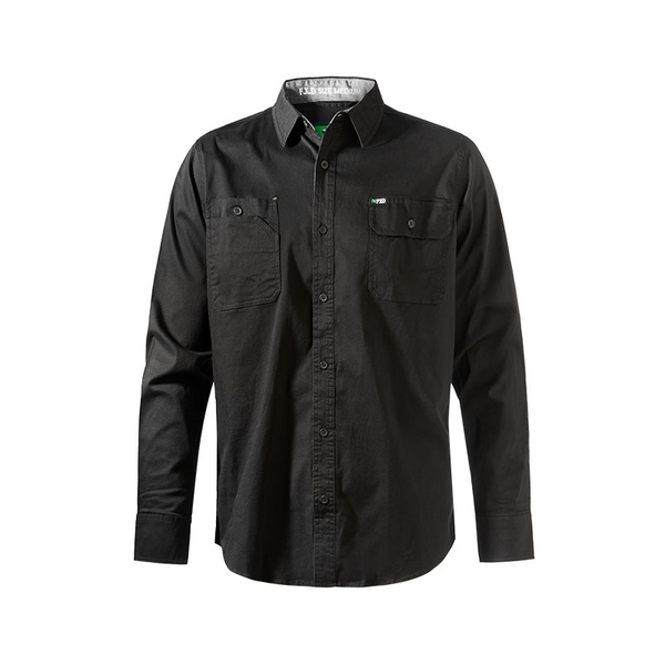 FXD LSH1 Mens Long Sleeve Work Shirt Black