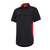 Hard Yakka Contrast Polycotton Short Sleeve Shirt Black/Red