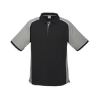 Biz Collection Mens Nitro Polo Black/Grey